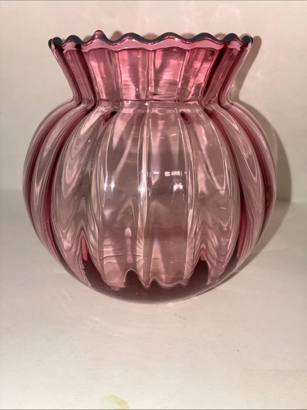 Vintage Pilgrim Glass Bulb Vase
